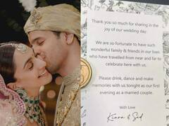 शादी में आए गेस्ट के लिए कियारा-सिड ने शेयर किया नोट, लिखा- ‘खुशी में साथ होने के लिए थैंक्यू’