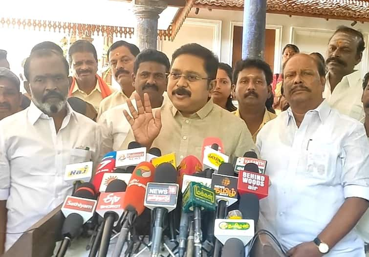 dinakaran said he did not contest in the Erode by-election because he did not get the Cooker symbol TNN ஈரோடு இடைத்தேர்தலில் ஏன் போட்டியிடவில்லை..? - டிடிவி தினகரன் பதில்