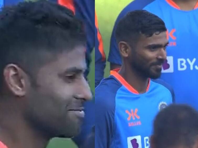 ks bharat and suryakumar yadav making their debut for india in test cricket india vs australia nagpur test KS Bharat, Suryakumar  Debut: நீண்டநாள் காத்திருப்பு.. டெஸ்ட் போட்டியில் அறிமுகமான சூர்யகுமார், கே.எஸ். பாரத்.. வைரல் வீடியோ!