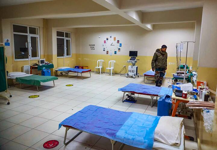 The army field hospital was established as part of India's 'Operation Dost' to aid earthquake victims in Turkey.(Source: PTI)
