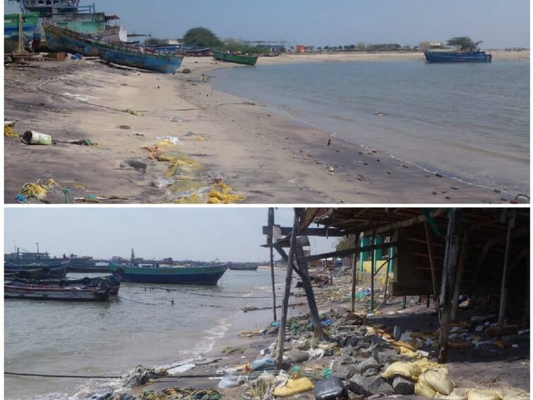 Thoothukudi: 200 meters of sea erosion in 90 days - anglers demanding bait TNN தூத்துக்குடி: 90 நாட்களில் 200 மீட்டர் தூரம் கடல் அரிப்பு - தருவைகுளத்தை மீன்வளத்துறை  பாதுகாக்குமா..?