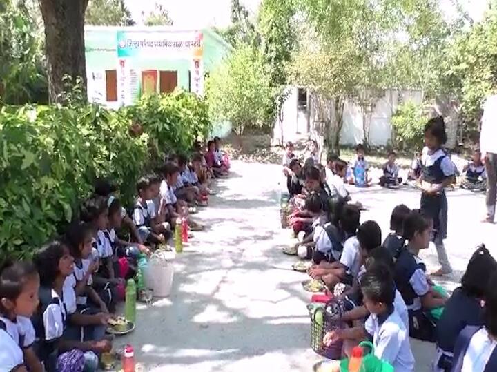 शाळेतील या परसबागेतून उगवलेल्या भाजीपाल्याचा विद्यार्थ्यांच्या माध्यान्ह भोजनात उपयोग होत आहे.