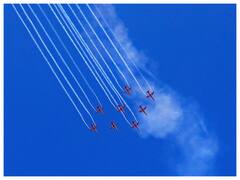 Aero India 2023: IAF, Aerobatics Team Perform During Rehearsals In Bengaluru. In Pics