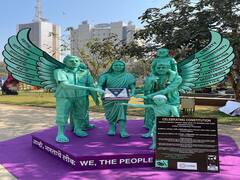 Kala Ghoda Festival 2023 : काळाघोडा महोत्सवात शिल्पकलेच्या माध्यमातून संविधानाचा जागर