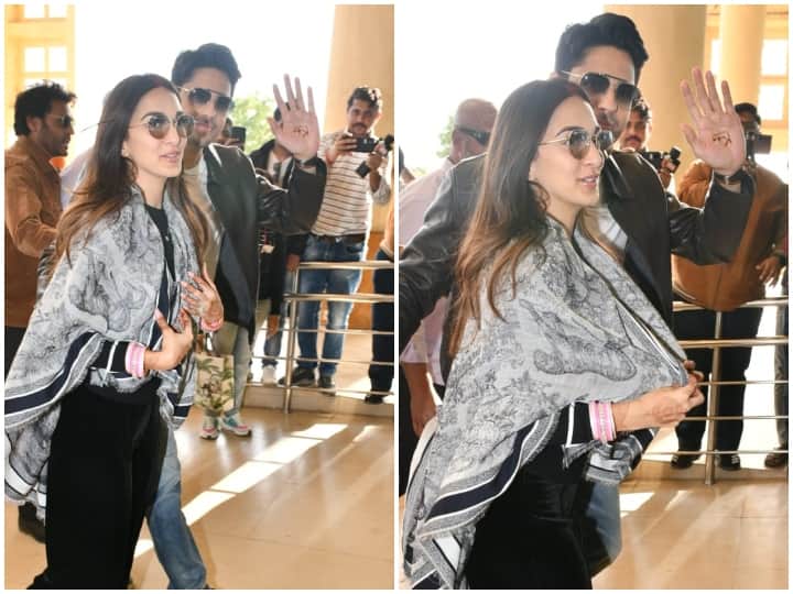 Sidharth Malhotra had applied mehndi in the name of Lady Love Kiara Advani actor flaunted his hands on Jaisalmer Airport Sidharth Malhotra ने हाथों में लगवाई Kiara Advani के नाम की मेहंदी, एयरपोर्ट पर जमकर की फ्लॉन्ट