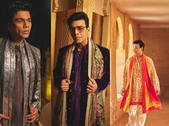 Karan Johar: சித்-கியாராவின் திருமணத்தில் கலர் - கலர் உடையில் வந்து கலக்கிய கரண் ஜோஹர்!