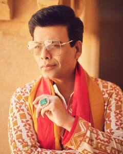 Karan Johar: சித்-கியாராவின் திருமணத்தில் கலர் - கலர் உடையில் வந்து கலக்கிய கரண் ஜோஹர்!
