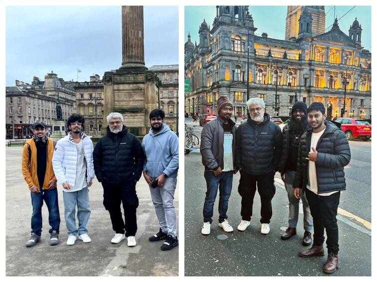 Ajith thanjavur fans meet ajith scotland ask ak62 update photo has viral Ajith : அஜித்தை சந்திக்க 1 கி.மீ ஓடிய ரசிகர்...ஸ்காட்லாந்தில் அப்டேட் கேட்ட ரசிகர்கள்...ஏகே பற்றி என்ன சொன்னாரு தெரியுமா...?