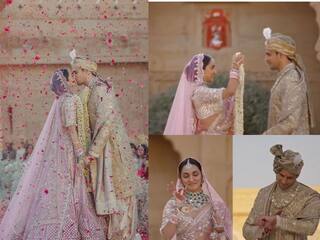 Kiara Advani Sidharth Malhotra Heartwarming wedding Video wins netizens hearts Kiara Advani Sidharth Malhotra: எந்தன் அன்பே நீ தானே.... இணையத்தைக் கலக்கும் கியாரா - சித்தார்த் திருமண வீடியோ!