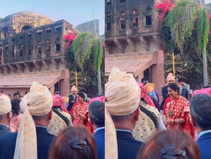 Smriti Irani Daughter Wedding Photo : स्मृती इराणी यांची लेक शनेल नुकतीच लग्नबंधनात अडकली आहे.