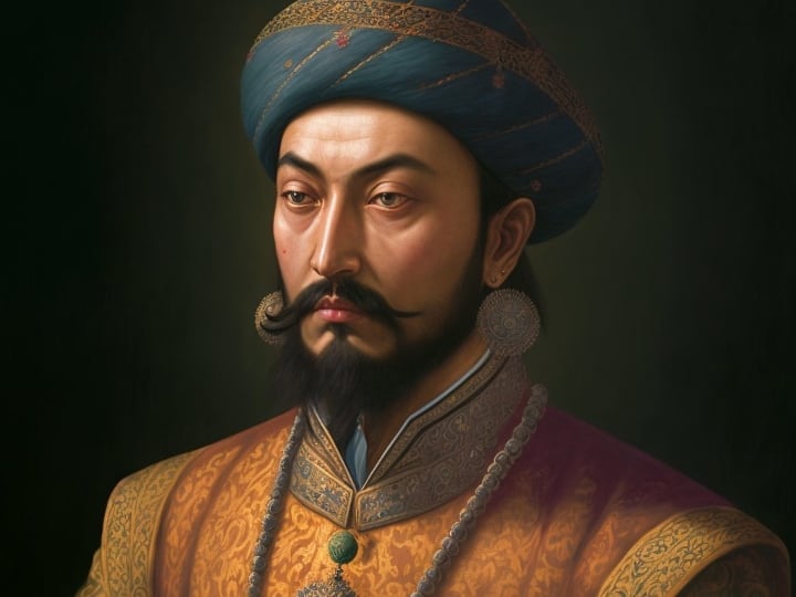 भारत में मुगल वास्तुकला का सबसे उत्तम रूप शाहजहां के शासनकाल में सामने आया. ताजमहल और दिल्ली का लालकिला इसने ही बनवाया था और उसकी ये तस्वीर AI ने बनाई है. (PC- Instagram/Mvdhav)