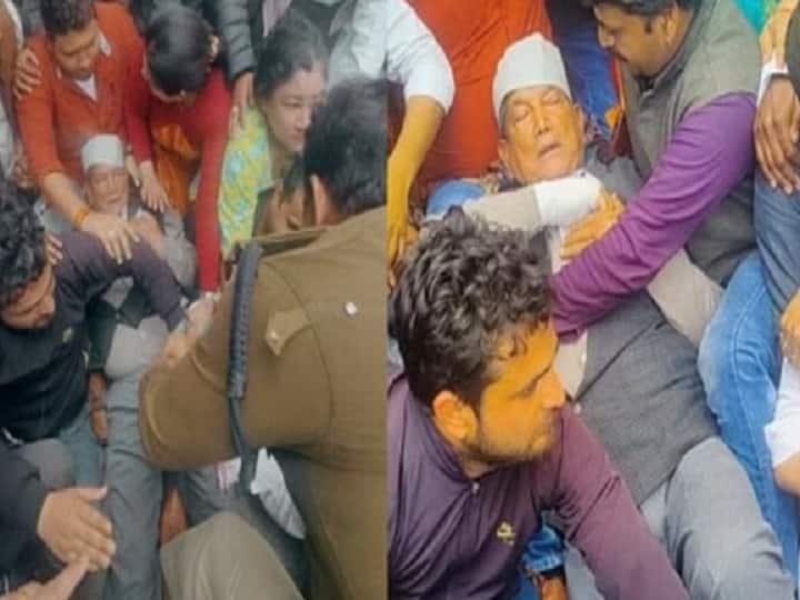 Uttarakhand Ex CM Harish Rawat Health Deteriorates During Congress Protest Police Lathi charge On Youth Harish Rawat Health: போராட்டத்தில் சரிந்து கீழே விழுந்த முன்னாள் முதலமைச்சர் - நடந்தது என்ன? வைரல் வீடியோ