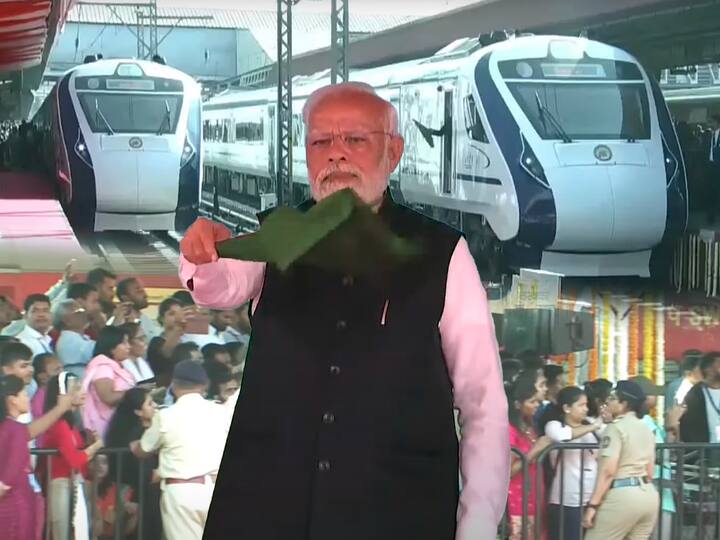 Vande Bharat Express : पंतप्रधान नरेंद्र मोदी यांनी मुंबईत वंदे भारत एक्स्प्रेसला हिरवा झेंडा दाखवला.