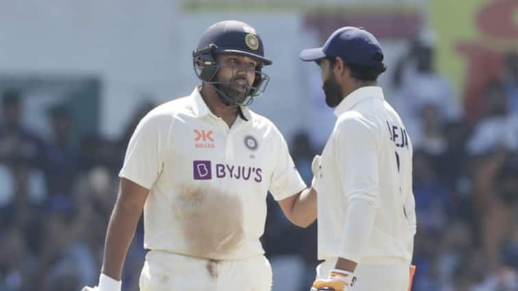 IND vs AUS 1st Test: Rohit Sharma and Ravindra Jadeja's partnership put India in command in tea IND vs AUS 1st Test: চাপের মুখে রোহিত-জাডেজার অর্ধশতরানের পার্টনারশিপে চালকের আসনে ভারত