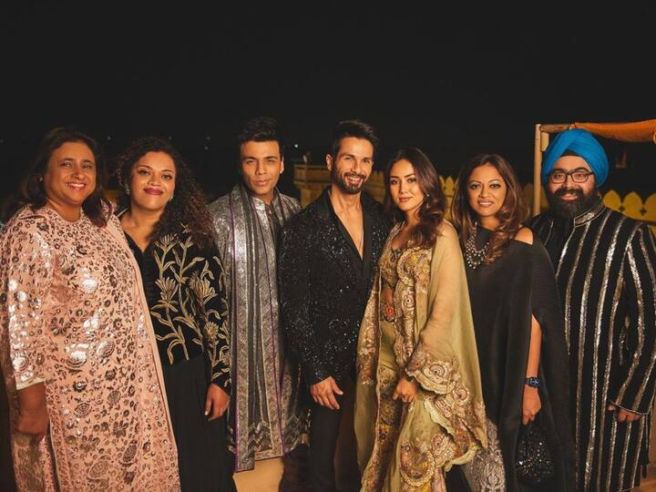 Karan Johar shared more pictures from Sidharth Malhotra and Kiara Advani's wedding. In a set of pictures, Karan also shared picture with Shahid Kapoor and Mira Kapoor.