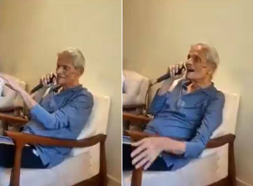 old man living in an old age home singing evergreen song of mohammed rafi viral video Viral Video: ਬਜ਼ੁਰਗ ਨੇ ਬਿਰਧ ਆਸ਼ਰਮ 'ਚ ਗਾਇਆ ਮੁਹੰਮਦ ਰਫੀ ਦਾ ਸਦਾਬਹਾਰ ਗੀਤ, ਵੀਡੀਓ ਨੇ ਜਿੱਤਿਆ ਦਿਲ