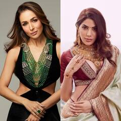 मलाइका से लेकर Priyanka और निक्की, हसीनाओं ने डीप नेक ब्लाउज के साथ पहनी हैवी ज्वेलरी