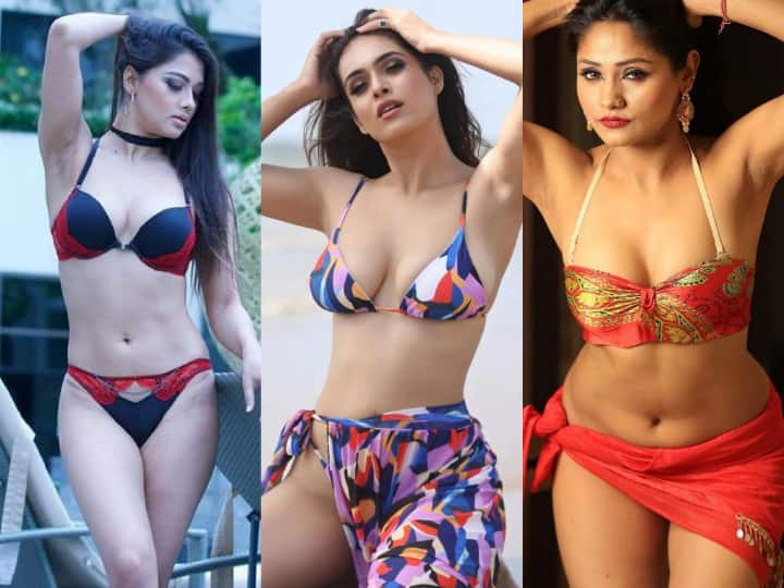 Bhojpuri Actress Bikini Looks:  धीरे-धीरे दर्शको में भोजपुरी फिल्मों को लेकर क्रेज बढ़ता ही जा रहा है. यही वजह है कि अब इंडस्ट्री भोजपुरी हसीनाएं भी अब पहले से ज्यादा बोल्ड हो गई हैं. देखिए तस्वीरें.