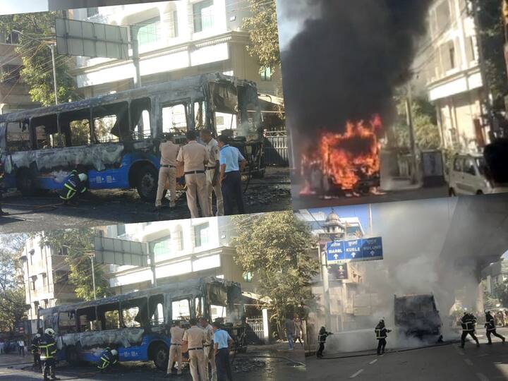 Chakala Burning Bus : चकाला परिसरामध्ये दुपारी 3:15 च्या सुमारास बेस्ट बसला मोठी आग, बसला आग लागतच प्रवाशांनी बस मधून उडी मारून आपला जीव वाचवला आहे