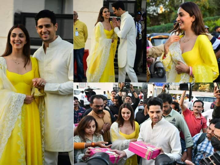 Kiara Advani Photos: बॉलीवुड का न्यूली वेड कपल सिद्धार्थ मल्होत्रा और कियारा आडवाणी हाल ही में एयरपोर्ट पर स्पॉट किए गए. जहां पर कियारा का बहुत ही खूबसूरत लुक देखने को मिला है. नीचे देखिए तस्वीरें...