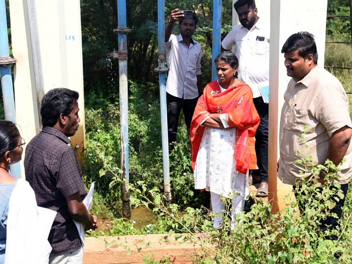 கரூரில் வளர்ச்சி திட்ட பணிகள் குறித்து நேரில் பார்வையிட்ட ஆட்சியர் பிரபுசங்கர்