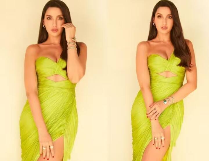 Nora Fatehi Dress: નોરા ફતેહીનો ગ્રીન ગાઉનમાં બોલ્ડ લૂક, પાર્ટીમાં પહેરવા માટે છે બેસ્ટ