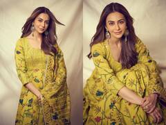Rakul Preet Singh Looks Elegant In A Green Outfit. See Pics