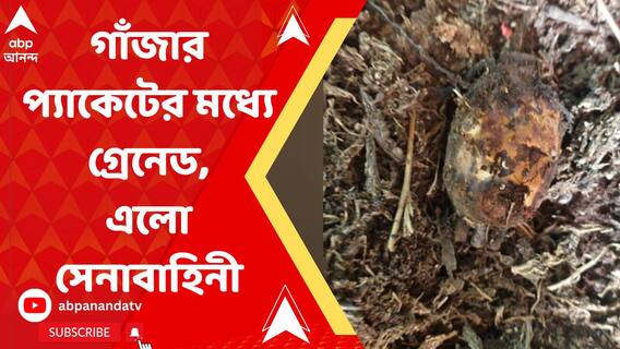 বাজেয়াপ্ত করা গাঁজার প্যাকেটের মধ্যে গ্রেনেড, এলো সেনাবাহিনী
