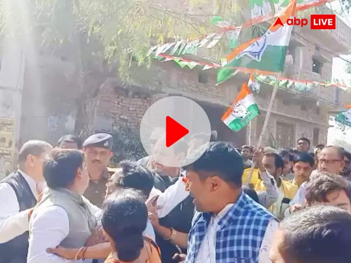 Congress workers angry in Bihar and Fiught in front of Akhilesh Singh watch video ann VIDEO: बिहार में क्यों नाराज हैं कांग्रेस कार्यकर्ता? अखिलेश सिंह के सामने भिड़े, इसके पहले भी कर चुके हैं मारपीट