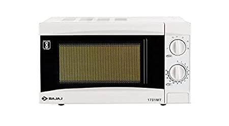 Bajaj 1701 MT 17L Solo Microwave Oven : इस सोलो माइक्रोवेव ओवन को यूजर्स ने भी काफी पसंद किया है. यह 17L का माइक्रोवेव ओवन है. बढ़िया लुक और डिजाइन के साथ यह आपके किचन को मॉडर्न लुक दे सकता है. यह माइक्रोवेव ओवन टाइमर सेटिंग और एडजस्तबेल पावर के साथ आता है. इसके फीचर्स की सहायता से आप हैंड्स फ्री कुकिंग भी कर सकते हैं.