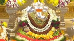 Pune Dagadusheth Temple : किरणोत्सवात श्रीमंत दगडूशेठ' गणपतीला सूर्यकिरणांचा महाभिषेक; पाहा विलोभनीय फोटो...