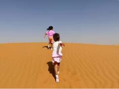 Cristiano Ronaldo Georgina Rodriguez: ਕ੍ਰਿਸਟੀਆਨੋ ਰੋਨਾਲਡੋ ਗਰਲਫਰੈਂਡ ਜਾਰਜੀਨਾ ਰੋਡਰਿਗਜ਼ ਨਾਲ ਸਾਊਦੀ ਰੇਗਿਸਤਾਨ ਦੀ ਕੀਤੀ ਸੈਰ