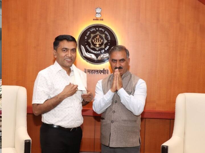 Sukhwinder Singh Sukhu and Pramod Sawant meet in Goa agree on 4T formula ann Goa: सुखविंदर सुक्खू और प्रमोद सावंत की हुई मुलाकात, सहयोग बढ़ाने के लिए '4T' फॉर्मूले पर बनी सहमति