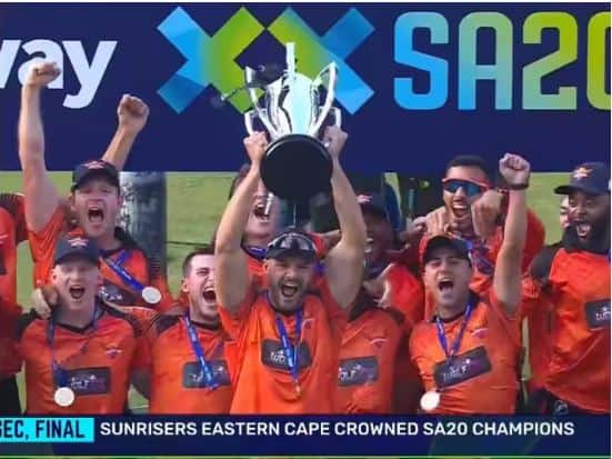 sa20 2023 final sunrisers eastern cap won the first title of south africa t20 league roelof van der merwe got man of the match SA20 2023 Final: ਸਨਰਾਈਜ਼ਰਜ਼ ਈਸਟਰਨ ਕੈਪ ਨੇ ਜਿੱਤਿਆ ਦੱਖਣੀ ਅਫਰੀਕਾ ਟੀ-20 ਲੀਗ ਦਾ ਖਿਤਾਬ, ਜਾਣੋ ਕਿਸ ਨੂੰ ਮਿਲਿਆ 'ਮੈਨ ਆਫ ਦਾ ਮੈਚ'