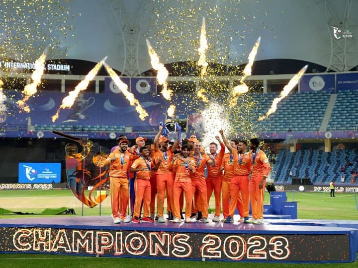 Gulf Giants beat Desert Vipers in ILT20 2023 Final Carlos Brathwait Player of The Match International League T20 first Season Champion ILT 2023 Final: गल्फ जायंट्स बनी पहली ILT20 चैंपियन, फाइनल में डेज़र्ट वाइपर्स को दी शिकस्त