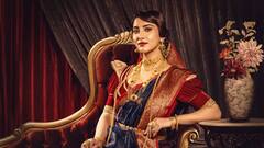 ত্রিপুরা থেকে এল চুল, বিদেশী মেকআপ, সোনার গয়নায় 'বিনোদিনী' হয়ে উঠলেন রুক্মিণী