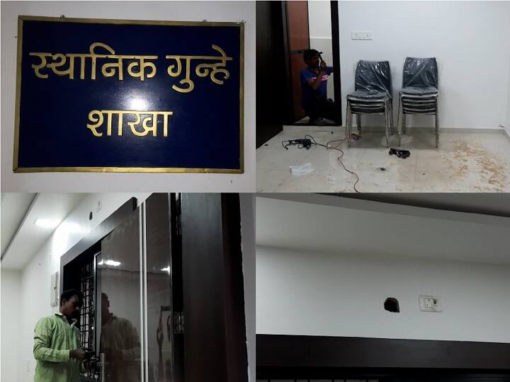 Maharashtra Chandrapur News Upset with the transfer a police inspector removed the toilet door chair table AC curtains and lights from his office Chandrapur News : बदली होताच पोलीस निरीक्षकाने आपल्या कार्यालयातील टॉयलेटचे दार, खुर्ची-टेबल, एसी, पडदे आणि दिवे काढून नेले