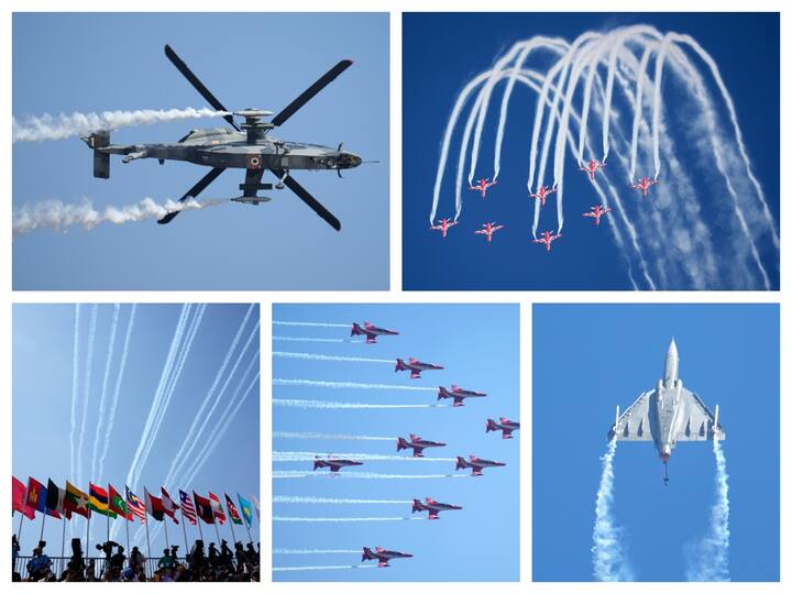 The crowd was captivated by a mesmerising aerial performance at the first session of the Aero India-2023 on Monday.