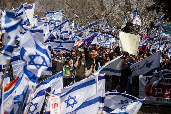 Protesters arrived from all around the nation. Organizers estimated that up to 100,000 people attended, including female LGBTQ activists and opposition party leaders addressing the throng.(Source: Getty)