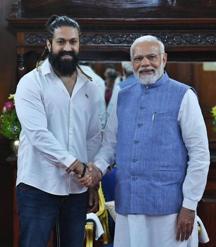 இந்திய பிரதமர் மோடியை சந்தித்து வாழ்த்து பெற்ற யஷ்