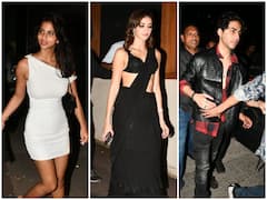 Ananya Pandey साड़ी पहन पार्टी करने पहुंचीं, आर्यन और सुहाना खान का भी दिखा स्वैग, देखें तस्वीरें