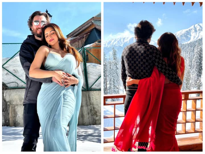 Shama Sikander Photos: एक्ट्रेस शमा सिकंदर ने हाल ही में सोशल मीडिया पर अपने पति के साथ काफी खूबसूरत फोटोज शेयर की हैं और कुछ फोटोज में तो बर्फीले इलाके में साड़ी में नजर आ रही हैं.