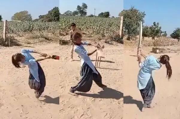 Viral Video: Sachin Tendulkar Shared Viral Video of Young Girl Playing Gully Cricket Really Enjoyed Batting- Watch Viral Video: માત્ર 14 વર્ષની છોકરીએ ક્રિકેટમાં છોકરાઓને બરાબરના ધોયા, સચિને શેર કર્યો Video