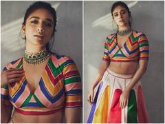 రంగుల డ్రెస్‌లో ‘రంగ్ దే’ బ్యూటీ కీర్తి సురేష్ - హరివిల్లు చిన్నబోతుందేమో!