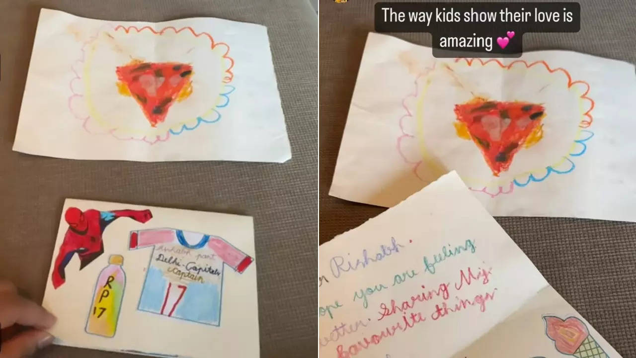 Rishabh Pant Receives Adorable Card From Young Fans On Occasion Of Valentine's Day - See Pics