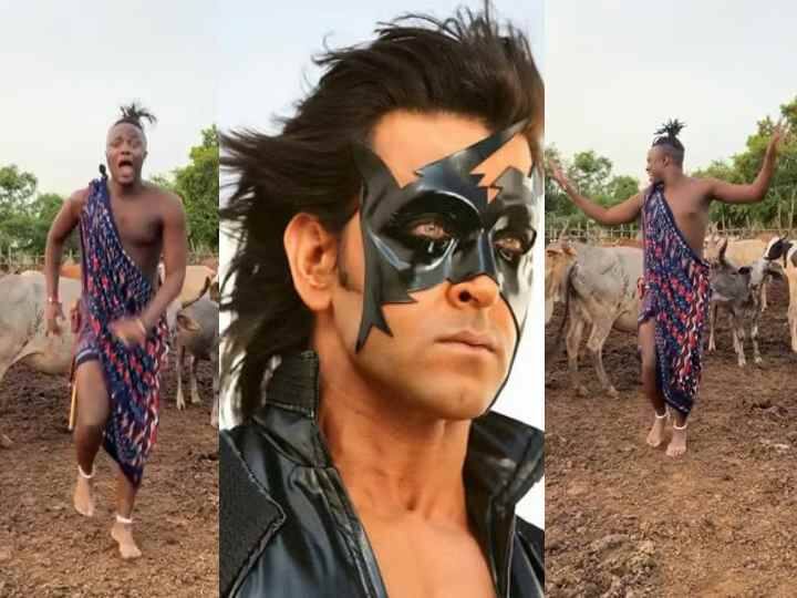 Kylie Paul gave a gift to Krrish fans, showing desi style by making a video between cows and bulls