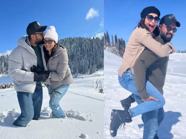 Karishma Tanna is currently enjoying a vacation in Kashmir with Varun Bangera and here is a peek into her snowy Valentine's Day.