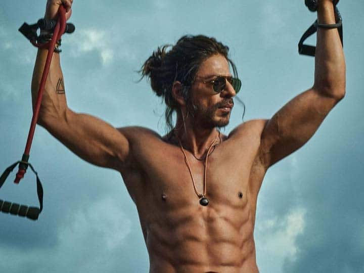 Still have those pathan abs?  Shahrukh Khan looted the gathering by replying in the style of Tiger Shroff