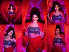 Sakshi Agarwal : 'என்ன விலை அழகே..’ காதலர் தினத்தன்று சிகப்பு நிற உடையில் ரசிகர்களை அசர வைத்த சாக்‌ஷி!