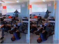 Video: स्कूल में शरारती बच्चों ने किया टीचर के साथ प्रैंक, ऐसा मजाक कि डर कर भागी मैम